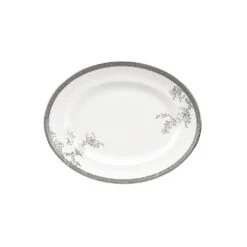 Wedgwood Vera Wang Lace Platinum Oval Dish 35cm