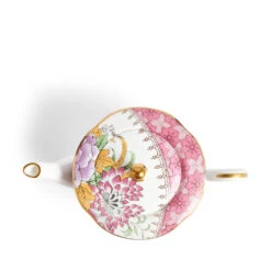 Wedgwood Butterfly Bloom Small Teapot 580ml -Tableware Discount Store 091574178783 Wedgwood ButterflyBloom Teapot12.5ozBxd angle