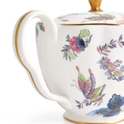 Wedgwood Butterfly Bloom Large Teapot 1L -Tableware Discount Store 091574210339 Wedgwood ButterflyBloom Teapot1L detail