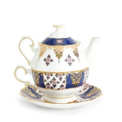 Royal Albert Tea For One - Regency Blue 1900 -Tableware Discount Store 1069384 701587478267 RoyalAlbert 100YearsOfRoyalAlbert 100YearsTeaforOne500ml16.9flozRegencyBlue1900 back