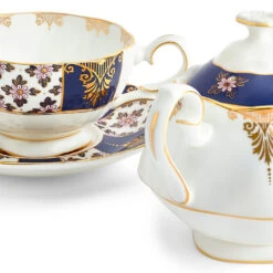 Royal Albert Tea For One - Regency Blue 1900 -Tableware Discount Store 1069384 701587478267 RoyalAlbert 100YearsOfRoyalAlbert 100YearsTeaforOne500ml16.9flozRegencyBlue1900 detail3