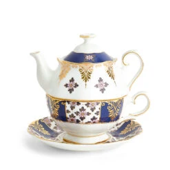Royal Albert Tea For One - Regency Blue 1900