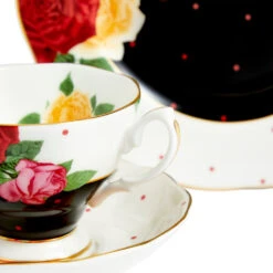 Royal Albert 100 Years Tea Set - Jazz 1960 8 Royal Albert 100 Years Tea Set - Jazz 1960 -Tableware Discount Store 1072625 701587482783 RoyalAlbert 100YearsOfRoyalAlbert 100YearsTeacupSaucerPlate 3PieceSet Jazz1960 detail