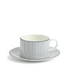 Wedgwood Gio Pinstripe Teacup And Saucer White