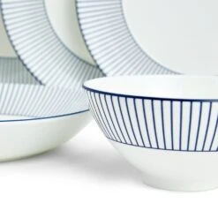 Wedgwood Gio Pinstripe 7 Piece Set White -Tableware Discount Store 1082472 701587498562 Wedgwood GIO GIOBlueDinnerware7PiecesPinstripeWhite detail
