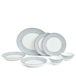 Wedgwood Gio Pinstripe 7 Piece Set White