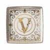 Versace Virtus Gala White Flat Square Bowl 12cm