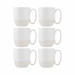 Artisan Street White Breakfast Mug Set Of 6