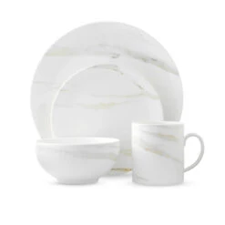 Wedgwood Vera Wang Venato Imperial Dinner Set Of 4