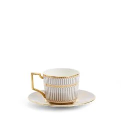 Wedgwood Anthemion Grey Espresso Cup And Saucer