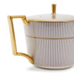 Wedgwood Anthemion Grey Teapot 900ml -Tableware Discount Store 701587433020 Wedgwood AnthemionGreyTeapot900ml30.4floz detail2