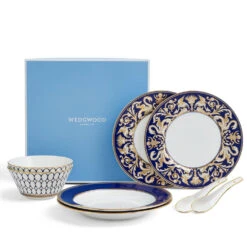 Wedgwood Renaissance Gold Dining Set For 2 -Tableware Discount Store 701587433358 Wedgwood RenaissanceGold 8PieceDinnerSet Product Packagingedit