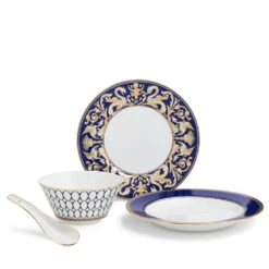 Wedgwood Renaissance Gold Dining Set For 2 -Tableware Discount Store 701587433358 Wedgwood RenaissanceGold 8PieceDinnerSet Product front