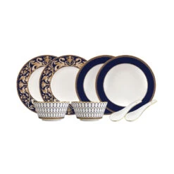 Wedgwood Renaissance Gold Dining Set For 2