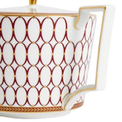 Wedgwood Renaissance Red Teapot -Tableware Discount Store 701587453370 Wedgwood RenaissanceRed Teapot detail3copy