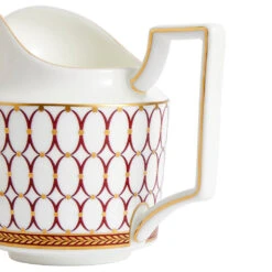 Wedgwood Renaissance Red Sugar & Creamer -Tableware Discount Store 701587453387 Wedgwood RenaissanceRed Sugar Creamer detailcopy