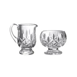 Waterford Crystal Lismore Footed Sugar & Creamer
