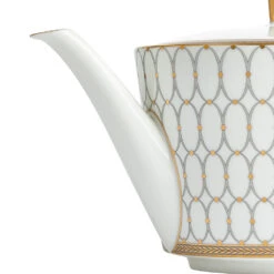Wedgwood Renaissance Grey Teapot -Tableware Discount Store 701587471893 Wedgwood RenaissanceGrey Teapot1104ml37.3floz detailcopy