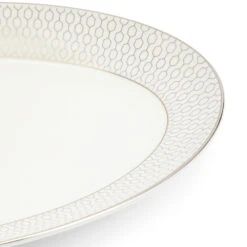 Wedgwood Gio Platinum 26cm Oval Serving Platter -Tableware Discount Store 701587477048 Wedgwood GioPlatinum OvalDish26cm10in detail1