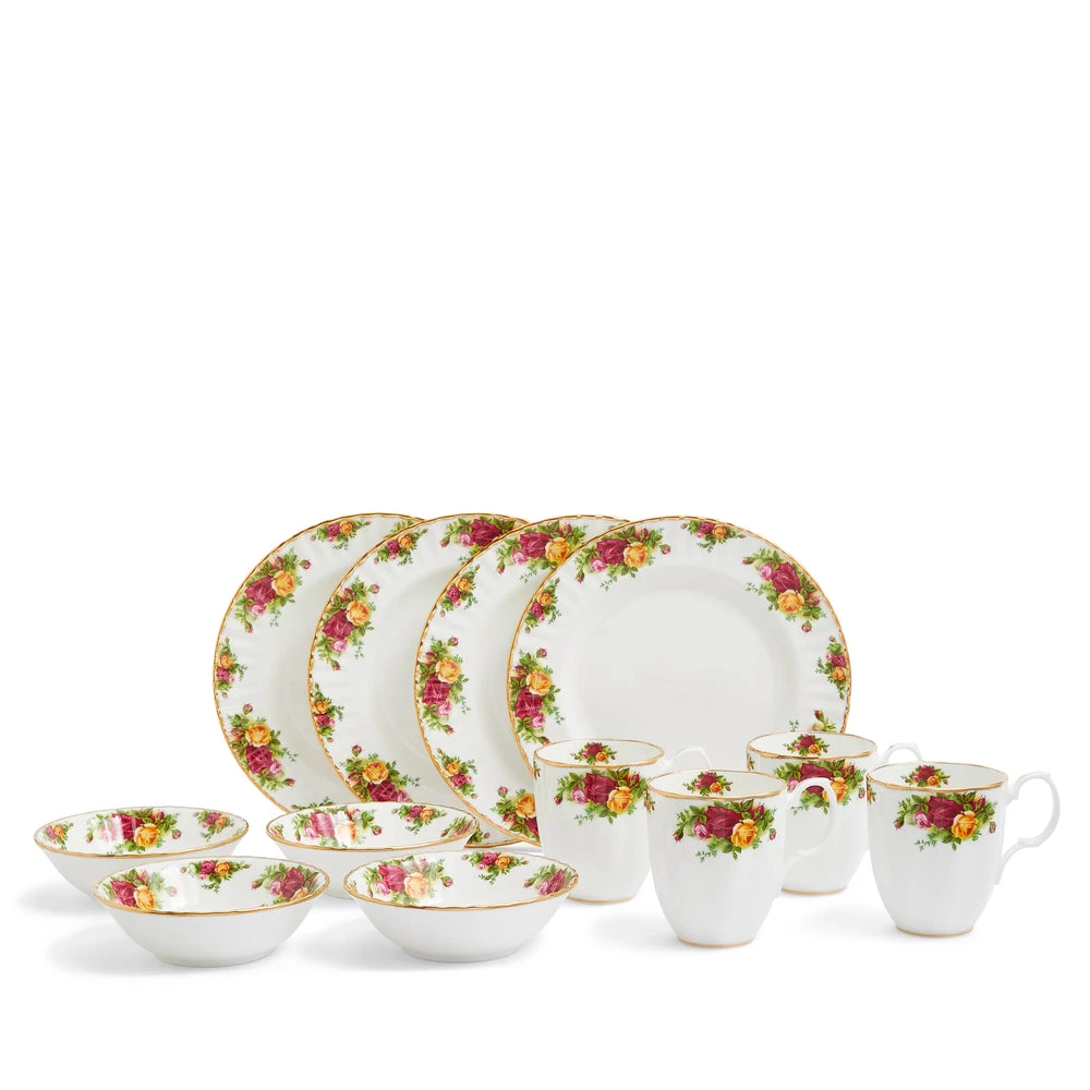 Royal Albert Old Country Roses 12 Piece Breakfast Set 1 Royal Albert Old Country Roses 12 Piece Breakfast Set