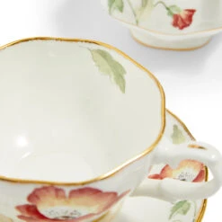 Royal Albert Tea For One - Poppy 1970 -Tableware Discount Store 701587478281 RoyalAlbert 100YearsTeaforOne500ml16.9flozPoppy1970 DETAIL2