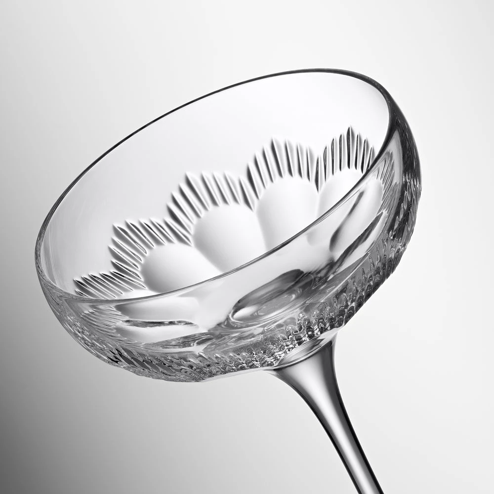 Waterford Crystal Mixology Coupe Glass Mixed Set Of 4 2 Waterford Crystal Mixology Coupe Glass Mixed Set Of 4 - Image 2