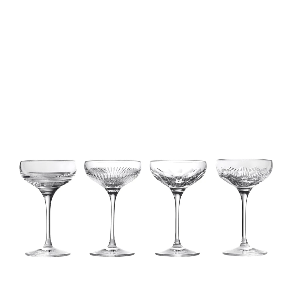 Waterford Crystal Mixology Coupe Glass Mixed Set Of 4 5 Waterford Crystal Mixology Coupe Glass Mixed Set Of 4 - Image 5