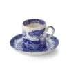 Spode Blue Italian Coffee Cup & Saucer
