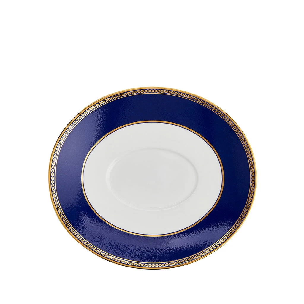 Wedgwood Renaissance Gold Sauce Boat Stand 21cm 1 Wedgwood Renaissance Gold Sauce Boat Stand 21cm