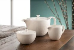 Belleek Erne Teaset - Teapot, Cream & Sugar -Tableware Discount Store 9307ERNETEASETBMood