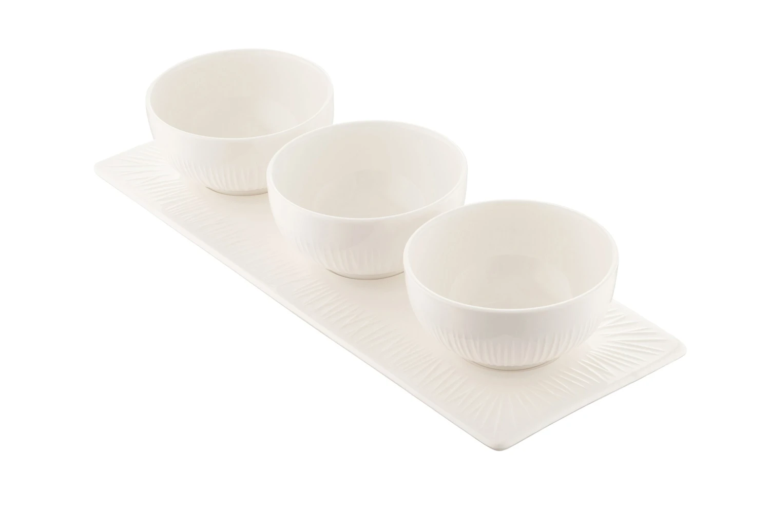 Belleek Erne Triple Bowl Set 1 Belleek Erne Triple Bowl Set