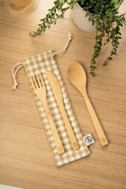 &Again Bamboo Cutlery Set 9 &Again Bamboo Cutlery Set -Tableware Discount Store AGBMBCUTLY