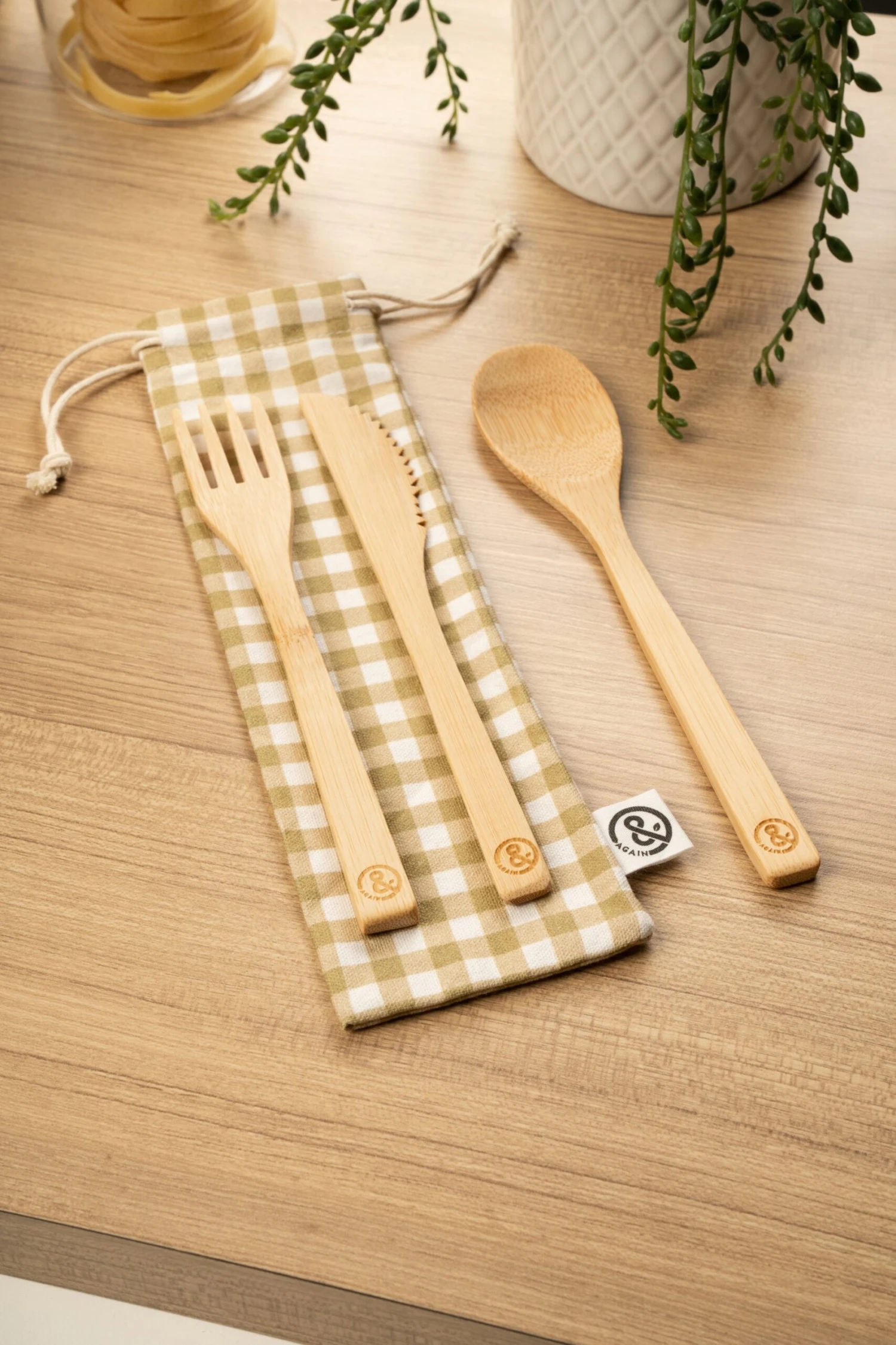 &Again Bamboo Cutlery Set 4 &Again Bamboo Cutlery Set - Image 4