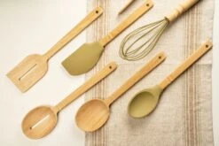 &Again Bamboo Silicone Spoon -Tableware Discount Store AGBMBSILSPN
