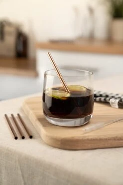 &Again Bronze Straws -Tableware Discount Store AGBRNZSTRWS4