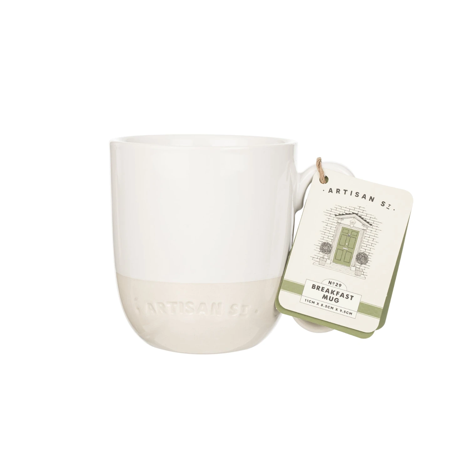 Artisan Street White Breakfast Mug Set Of 6 4 Artisan Street White Breakfast Mug Set Of 6 - Image 4