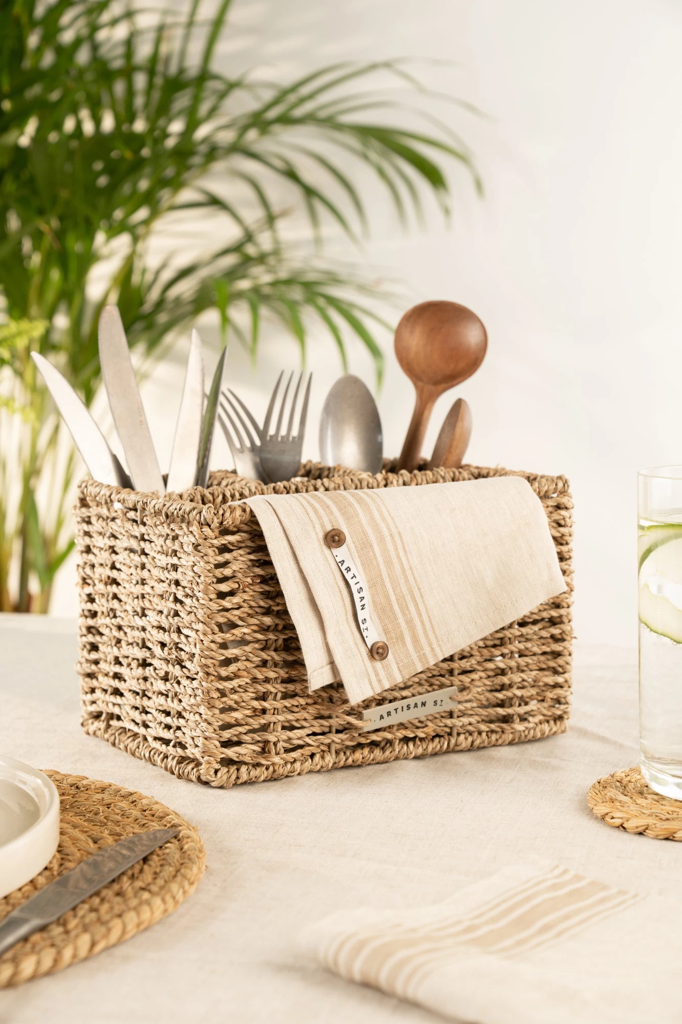 Artisan Street Seagrass Coasters Set Of 4 3 Artisan Street Seagrass Coasters Set Of 4 - Image 3