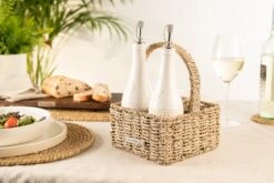 Artisan Street Seagrass Condiment Caddy 7 Artisan Street Seagrass Condiment Caddy -Tableware Discount Store ASCONCADDYSG 21