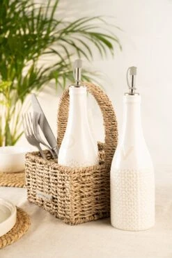 Artisan Street Seagrass Condiment Caddy 8 Artisan Street Seagrass Condiment Caddy -Tableware Discount Store ASCONCADDYSG 22