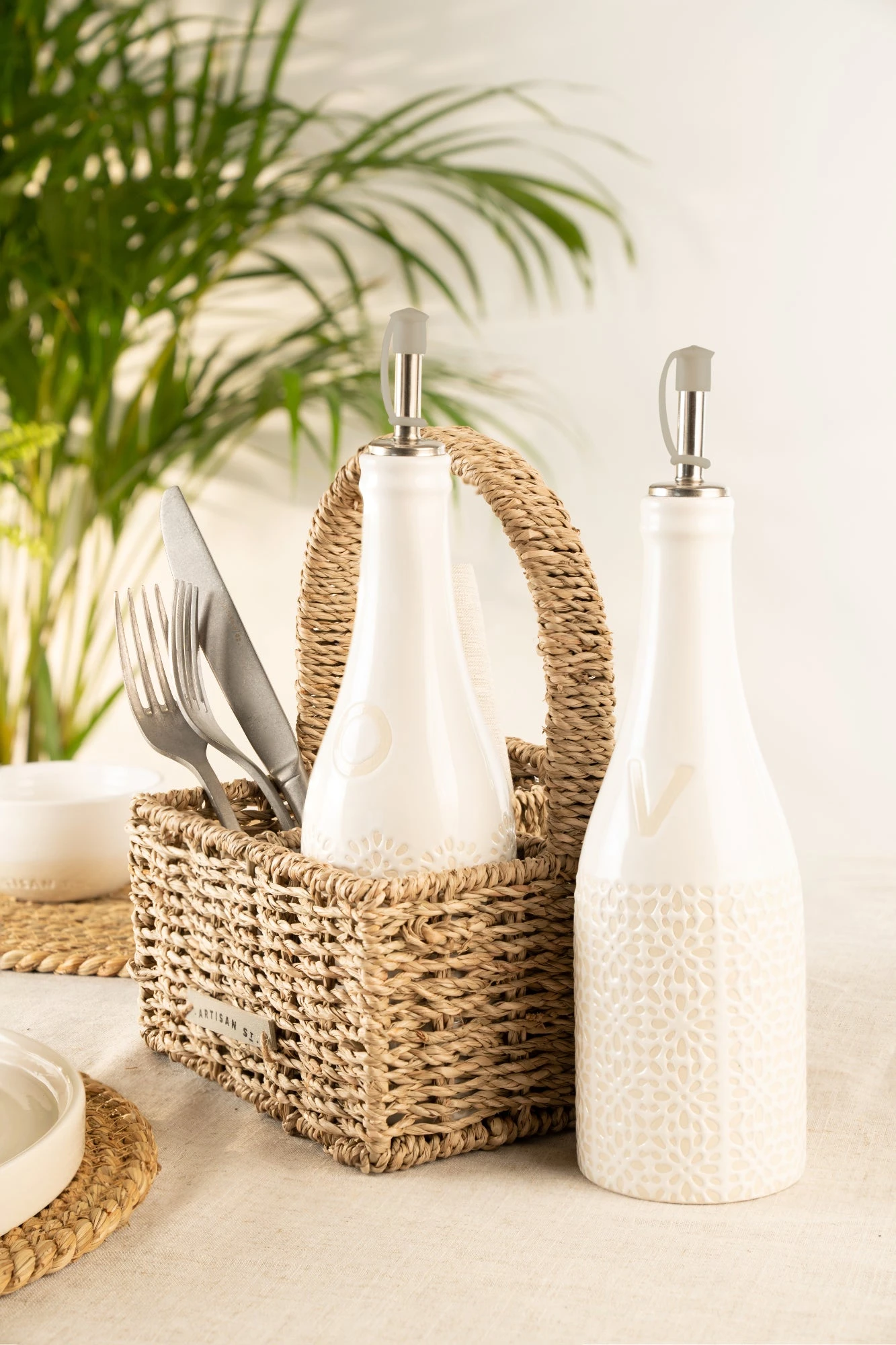 Artisan Street Seagrass Condiment Caddy 4 Artisan Street Seagrass Condiment Caddy - Image 4