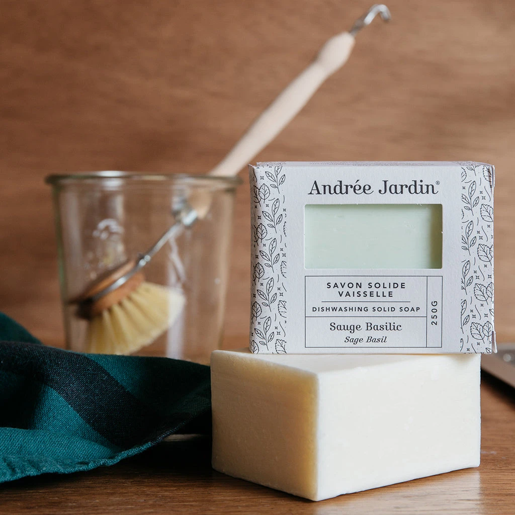 Andree Jardin Sage/basil Dishwashing Soap & Cork Soap Dish 2 Andree Jardin Sage/basil Dishwashing Soap & Cork Soap Dish - Image 2