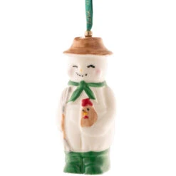 Belleek Farmer Ornament