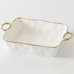 Pampa Bay Golden Handles Rectangular Baking Dish