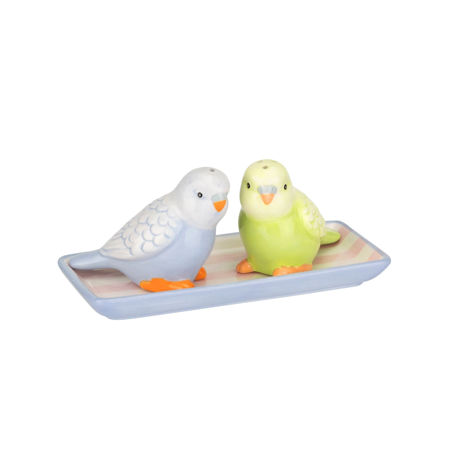 Cath Kidston Ceramic Budgie Salt & Pepper Shaker Set 2 Cath Kidston Ceramic Budgie Salt & Pepper Shaker Set - Image 2