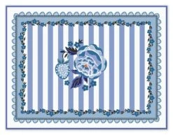 Cath Kidston Strawberry Garden Blue Placemats Set Of 2