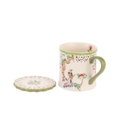 Cath Kidston Spring Birds Mug & Coaster Set -Tableware Discount Store CKSPMUGCST 3.1