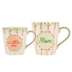 Cath Kidston Spring Birds Stanley Mugs Set Of 2 Mum & Little One