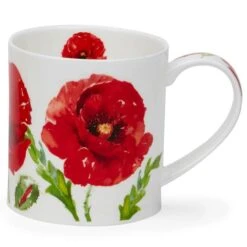 Dunoon Orkney Floral Blooms Poppy Mug