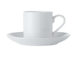 Maxwell And Williams White Basics Straight Demi Cup & Saucer 100ml