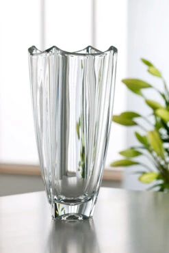 Galway Crystal Dune 12" Square Vase -Tableware Discount Store G45012Dune12inSquareVaseMoodWEB
